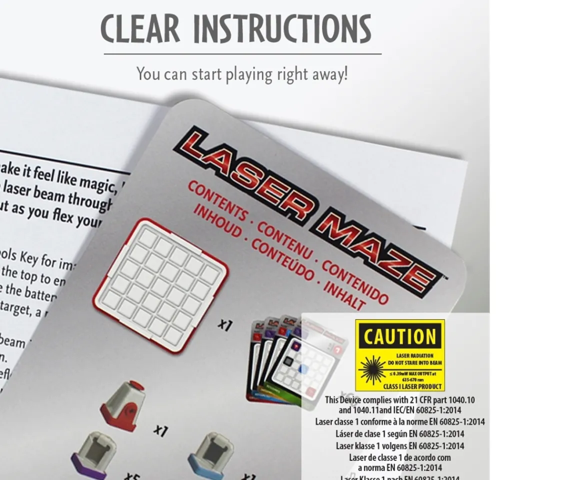 Ken Black Laser Maze Beam-Bending Logic Maze Game| Board Games