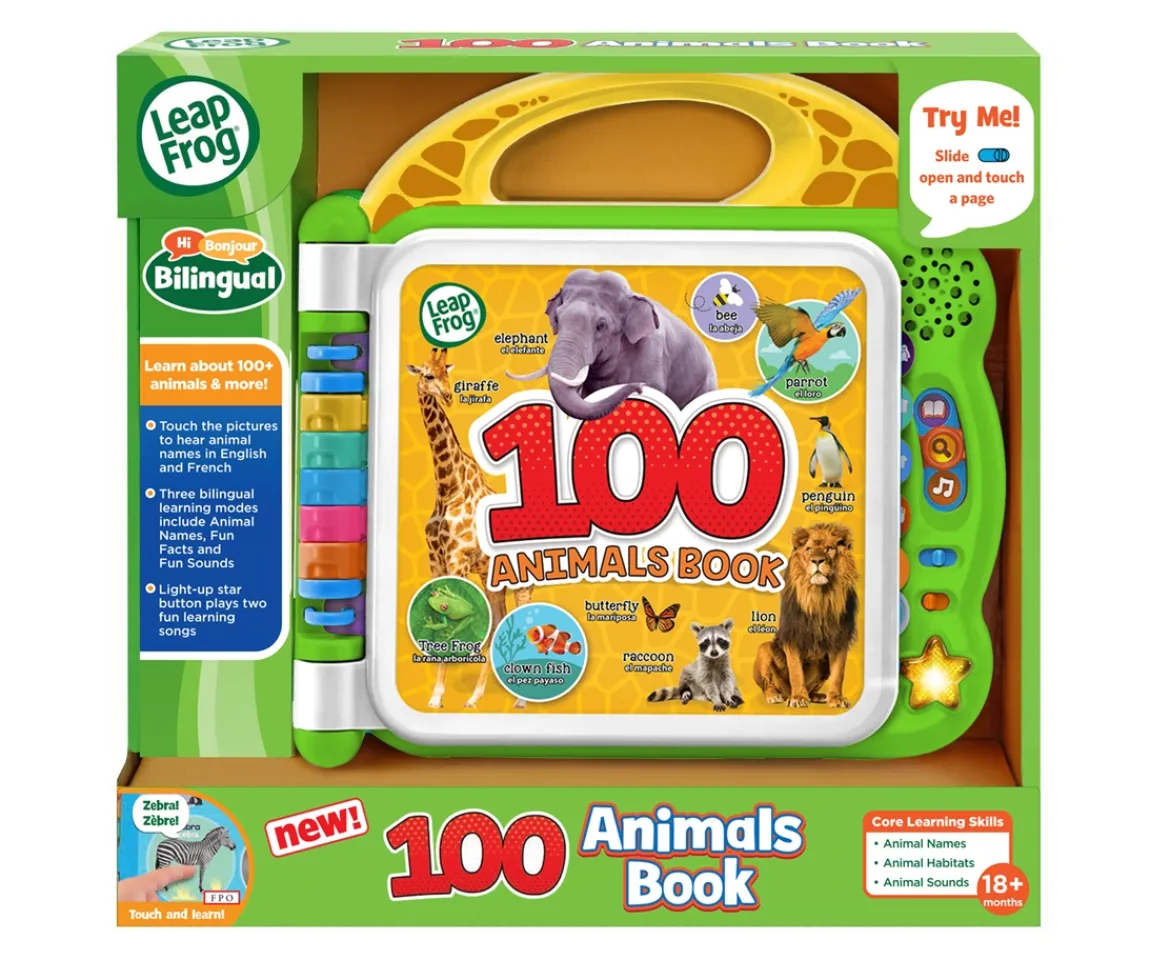 Ken Black LeapFrog® 100 Animals Book| Preschool & Electronic Learning