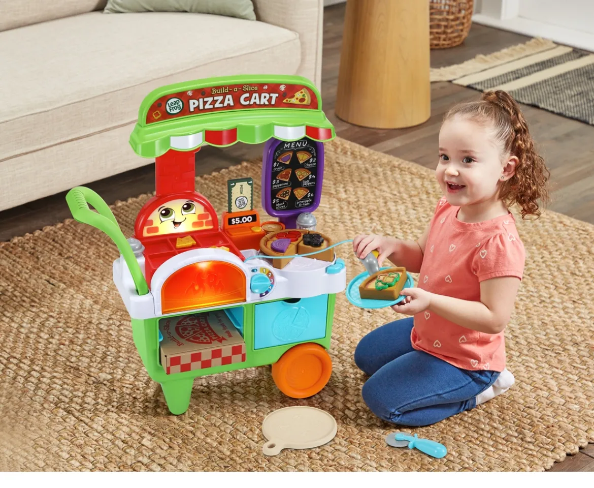 Ken Black LeapFrog® Build-a-Slice Pizza Cart™| Preschool & Electronic Learning