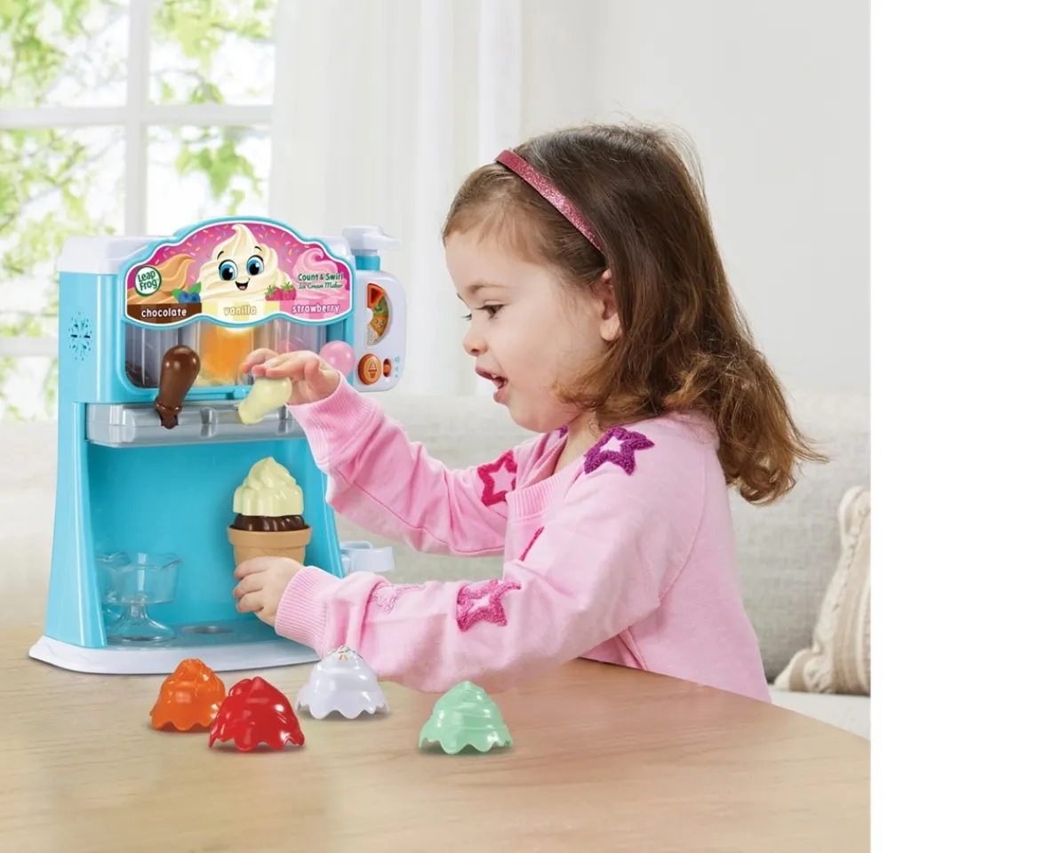 Ken Black LeapFrog Count & Swirl Ice Cream Maker| Preschool & Electronic Learning