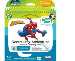 Ken Black LeapFrog LeapStart Marvel Spider-Man Vocabulary Adventure Book 3D| Preschool & Electronic Learning