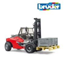 Ken Black Linde HT160 Forklift with pallet & 3 pallet cages| Bruder|Action Figures & Playsets
