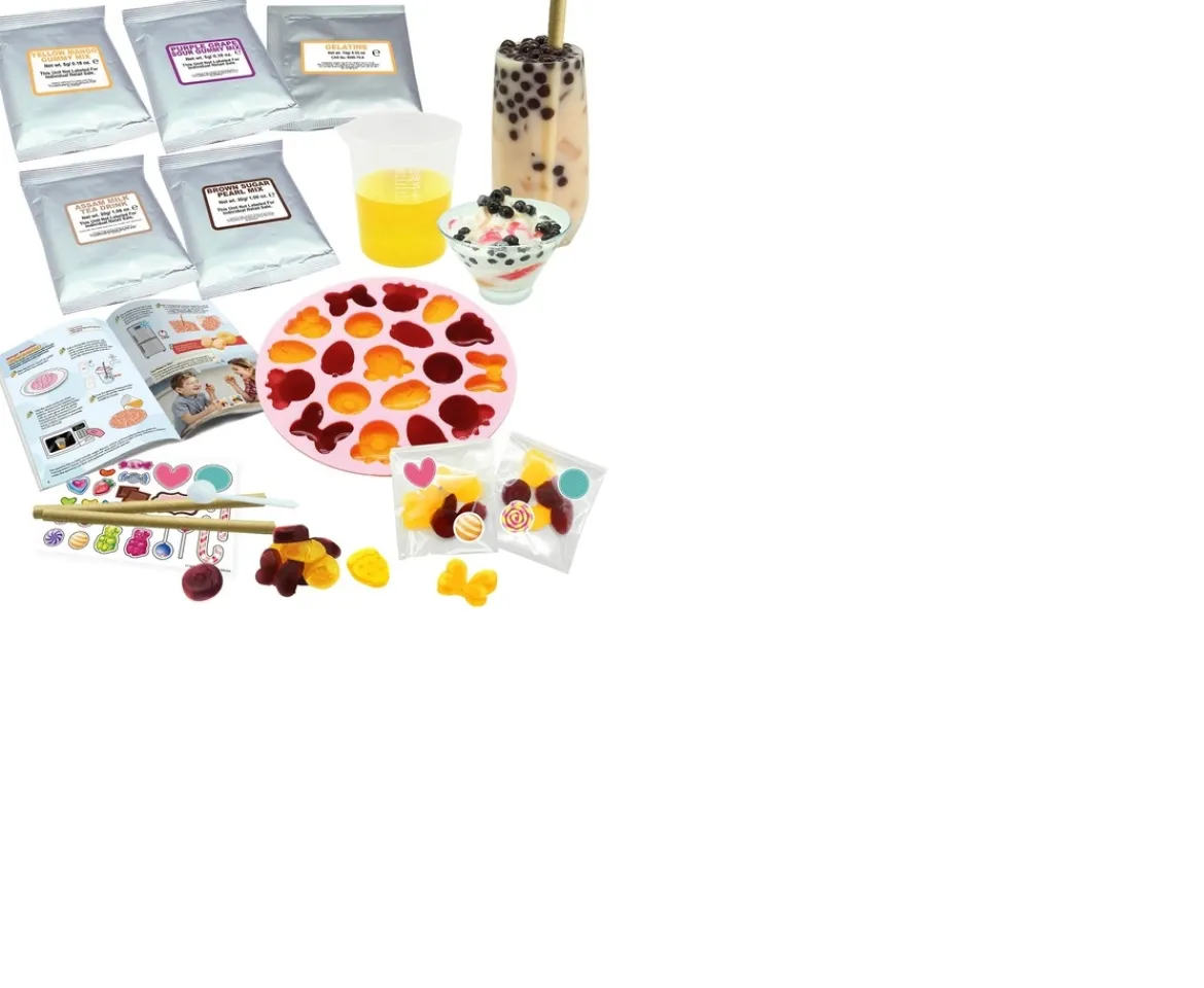 Ken Black Make Your Own Bubble Tea & Gummies Edible Kit| Art & Crafts
