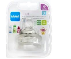 Ken Black MAM Teat 3 Fast Flow 2 Pack 4 Months+| MAM|Highchairs