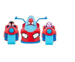 Ken Black MARVEL Spidey and His Amazing Friends Spidey Team Split Racer - 8.5-Inch Three-in-One Vehicle with W| Preschool & Electronic Learning