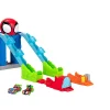 Ken Black MARVEL Spidey and His Amazing Friends Spidey’s Mega Jump HQ Track - 39-Inch Dual Race Track with Ele| Preschool & Electronic Learning
