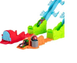 Ken Black MARVEL Spidey and His Amazing Friends Spidey’s Mega Jump HQ Track - 39-Inch Dual Race Track with Ele| Preschool & Electronic Learning