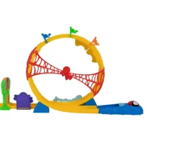 Ken Black MARVEL Spidey and His Amazing Friends Amazing Metals Super Loop Track Set - 28-Inch Race Track with| Preschool & Electronic Learning|Action Figures & Playsets
