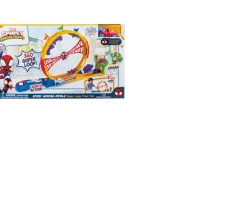 Ken Black MARVEL Spidey and His Amazing Friends Amazing Metals Super Loop Track Set - 28-Inch Race Track with| Preschool & Electronic Learning|Action Figures & Playsets