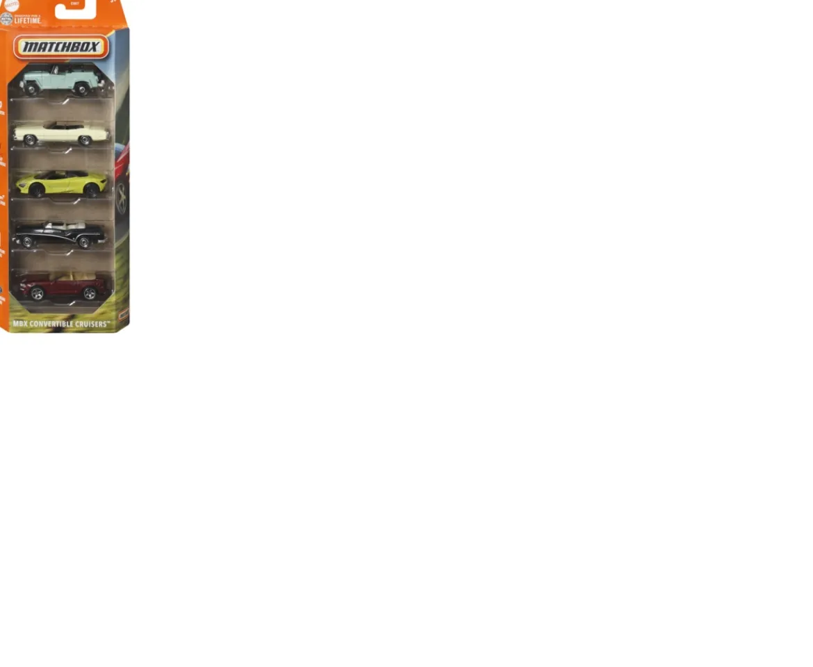 Ken Black Matchbox 5 Pack Car Assortment| Building & Vehicle Toys