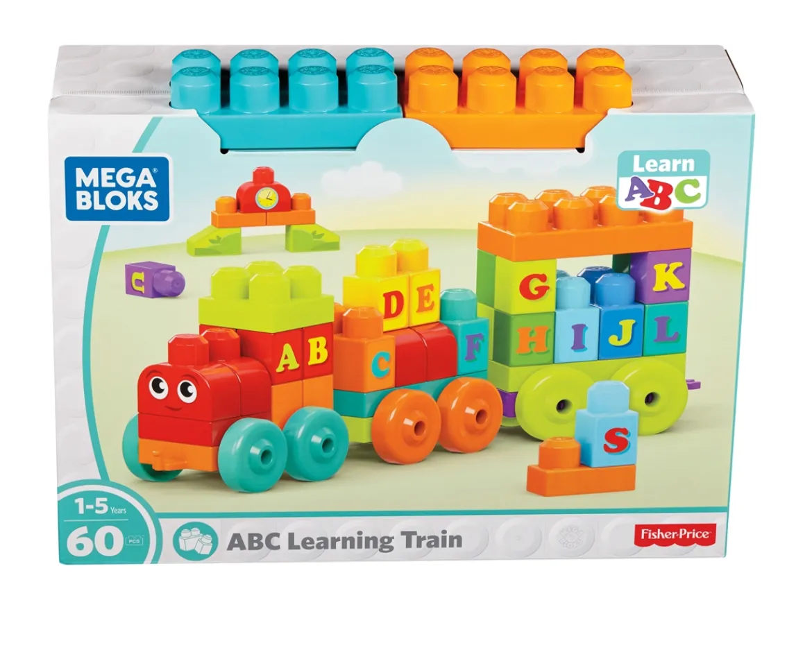 Ken Black Mega Bloks ABC Learning Train| Building & Vehicle Toys