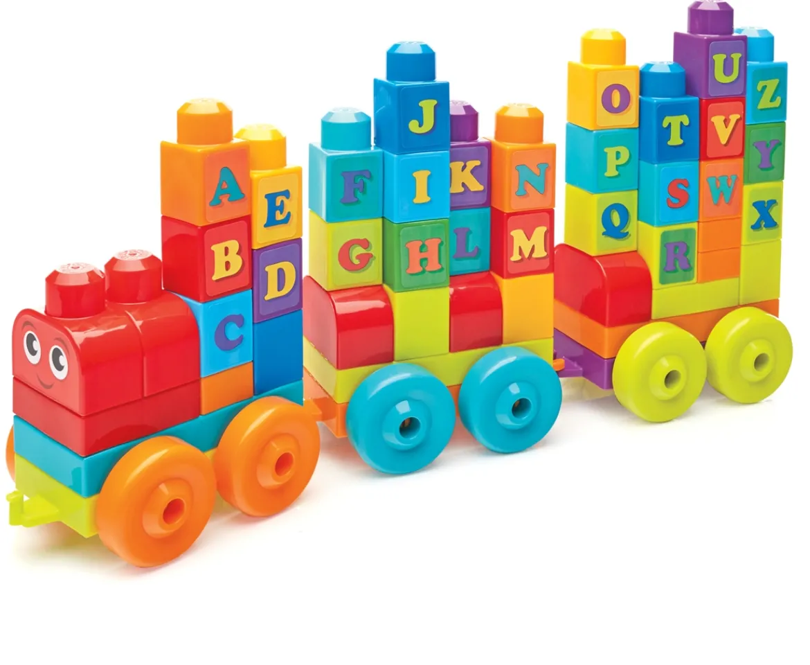 Ken Black Mega Bloks ABC Learning Train| Building & Vehicle Toys