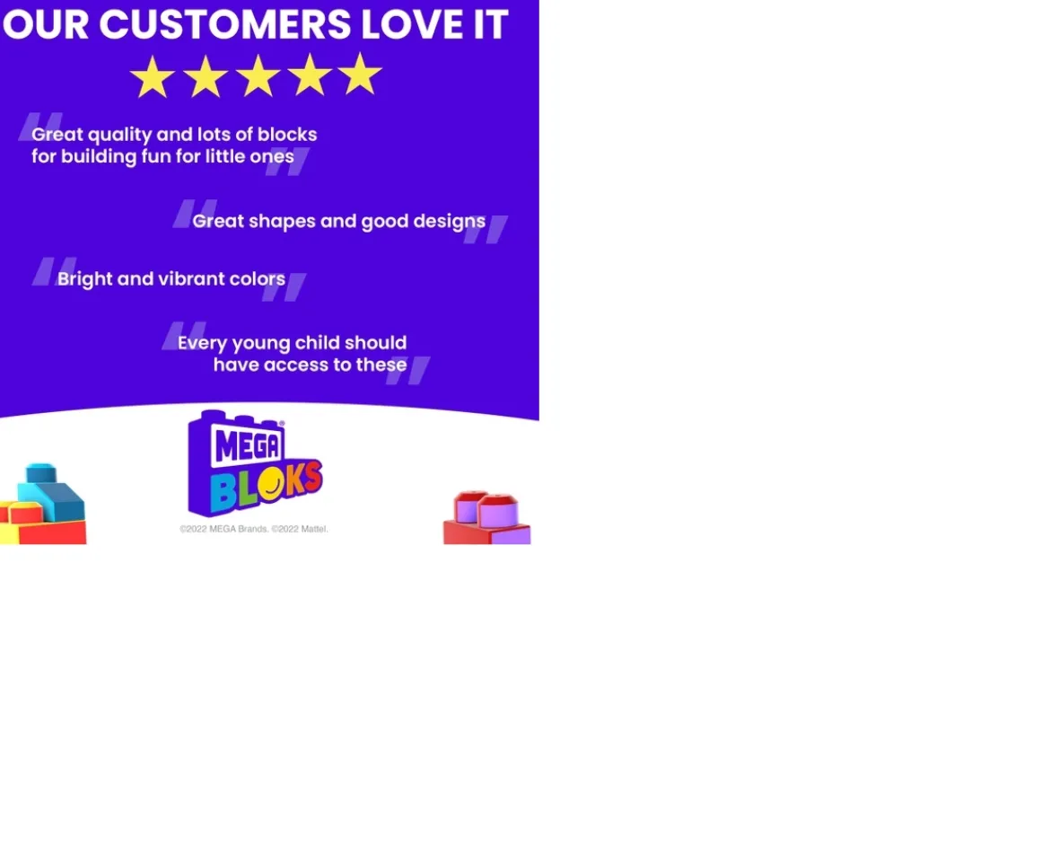 Ken Black Mega Bloks First Builders Big Building Bag Pink| Building & Vehicle Toys