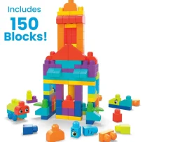 Ken Black Mega Bloks First Builders Deluxe Building Bag Playset| Building & Vehicle Toys