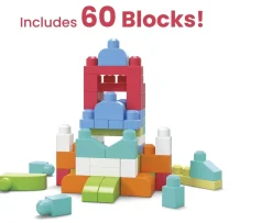 Ken Black Mega Bloks First Builders Big Building Bag| Preschool & Electronic Learning|Building & Vehicle Toys