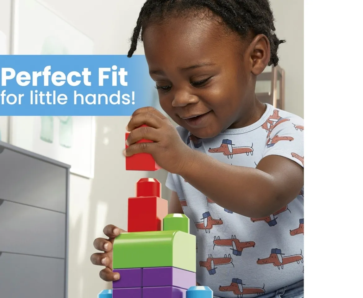 Ken Black Mega Bloks First Builders Big Building Bag| Preschool & Electronic Learning|Building & Vehicle Toys