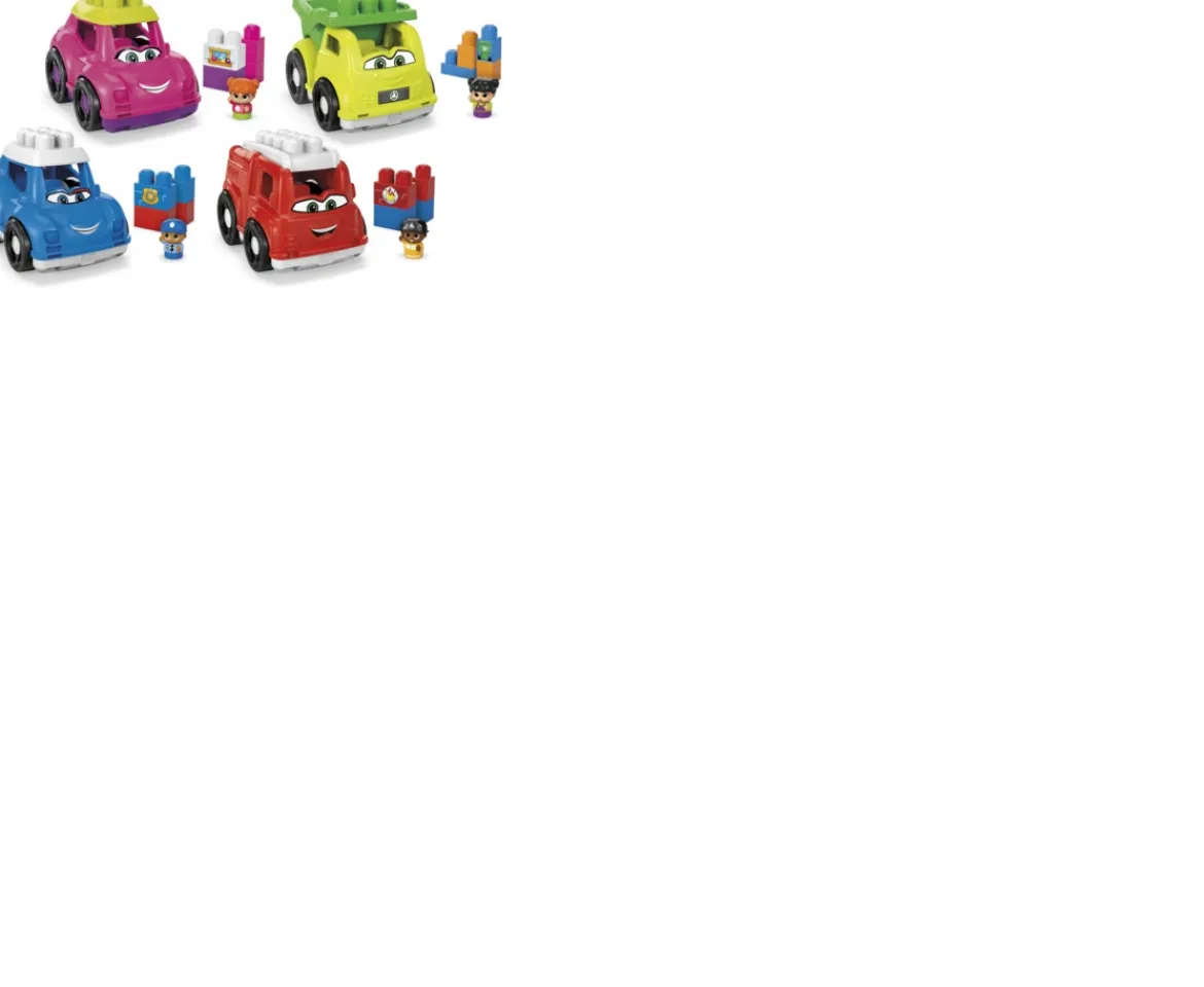 Ken Black Mega Bloks First Bulders Lil Vehicles Assortment| Building & Vehicle Toys