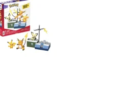 Ken Black Mega Construx Pokemon Style Picachu Evolution Set| Building & Vehicle Toys