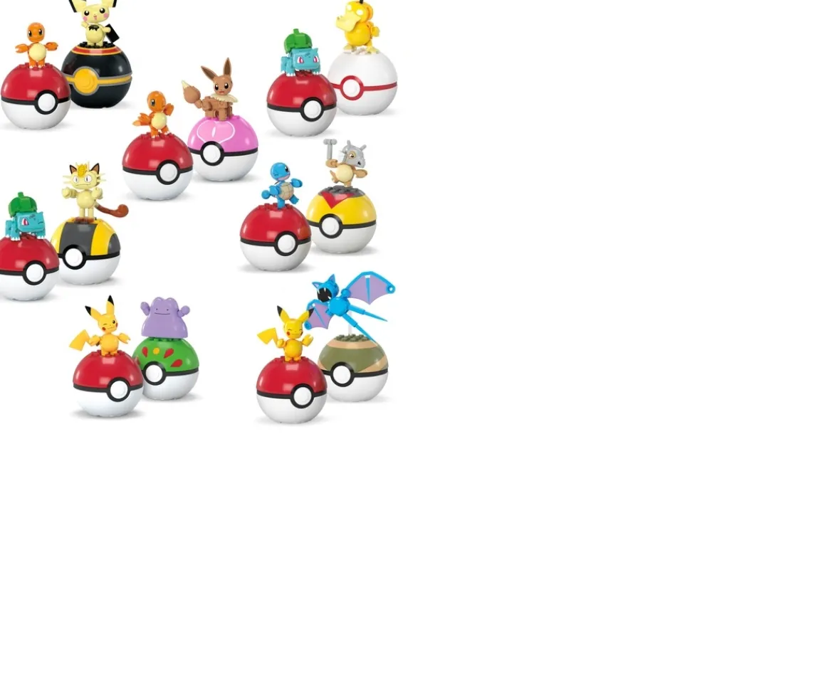 Ken Black Mega Pokémon Poké Ball 2-Ball Pack Collection Assortment| Building & Vehicle Toys