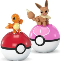 Ken Black Mega Pokémon Poké Ball 2-Ball Pack Collection Assortment| Building & Vehicle Toys