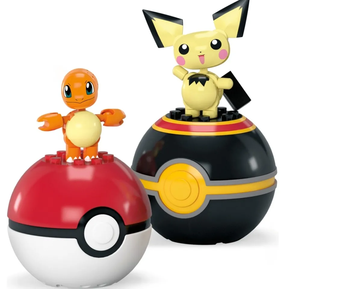 Ken Black Mega Pokémon Poké Ball 2-Ball Pack Collection Assortment| Building & Vehicle Toys