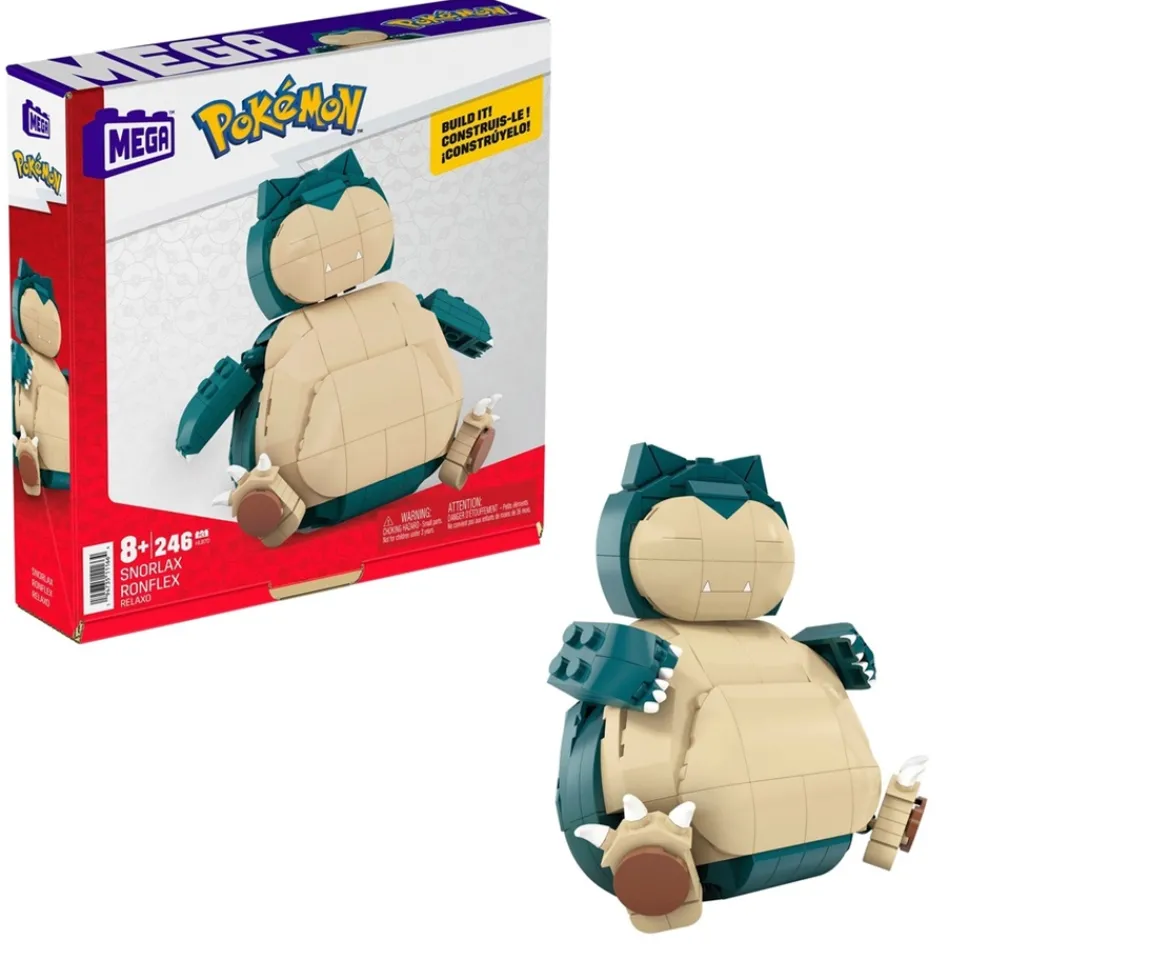 Ken Black Mega Pokémon Snorlax Building Set| Building & Vehicle Toys
