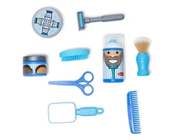 Ken Black Melissa & Doug Barber Shop Pretend Play Set Shaving Toy| Imaginative Play