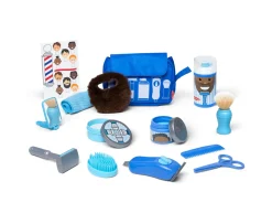 Ken Black Melissa & Doug Barber Shop Pretend Play Set Shaving Toy| Imaginative Play