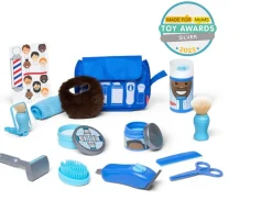 Ken Black Melissa & Doug Barber Shop Pretend Play Set Shaving Toy| Imaginative Play