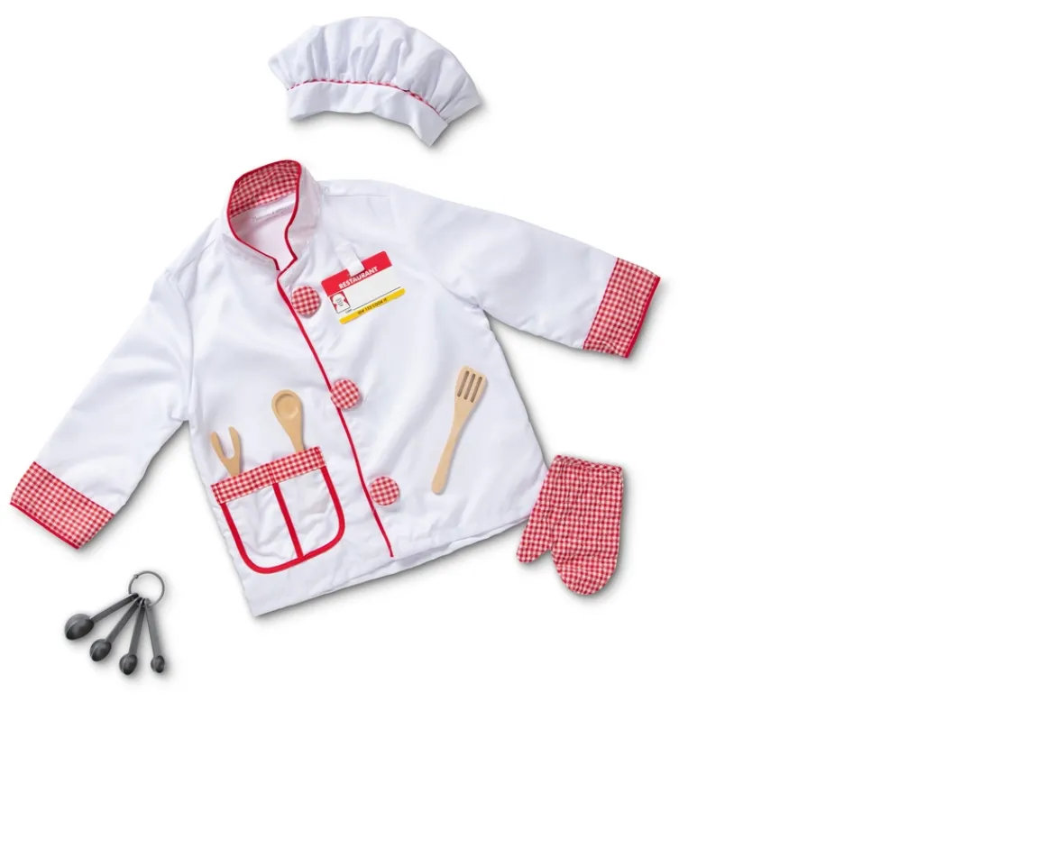 Ken Black Melissa & Doug Chef Role Play Set| Imaginative Play|Dolls & Dollhouses