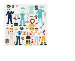 Ken Black Melissa & Doug Puffy Sticker Activity Book - Cool Careers| Art & Crafts