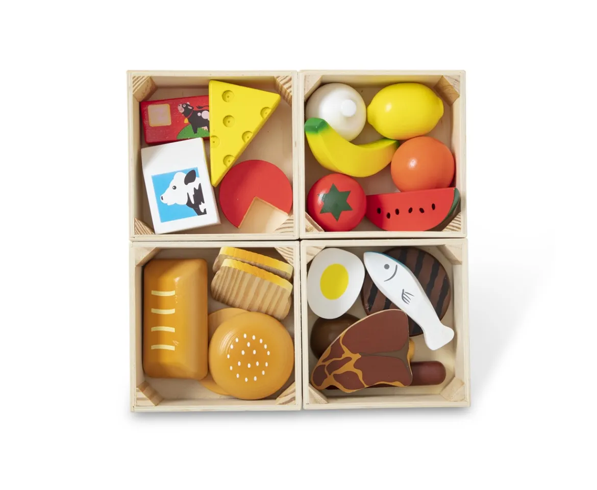 Ken Black Melissa & Doug Wooden Food Groups Set| Wooden Toys|Preschool & Electronic Learning