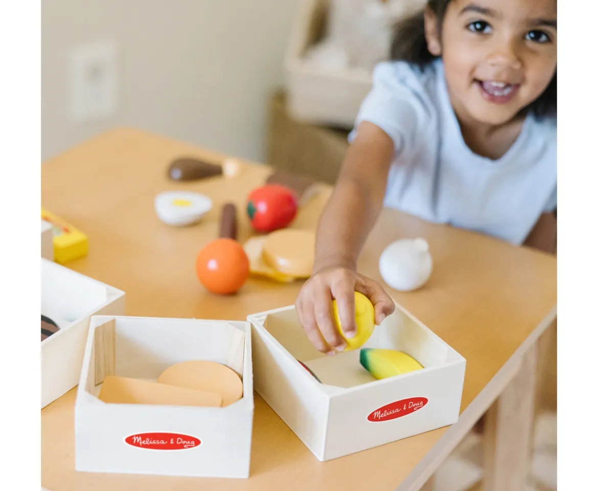 Ken Black Melissa & Doug Wooden Food Groups Set| Wooden Toys|Preschool & Electronic Learning