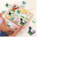 Ken Black Melissa & Doug Wooden Sound Puzzle Assortment| Wooden Toys