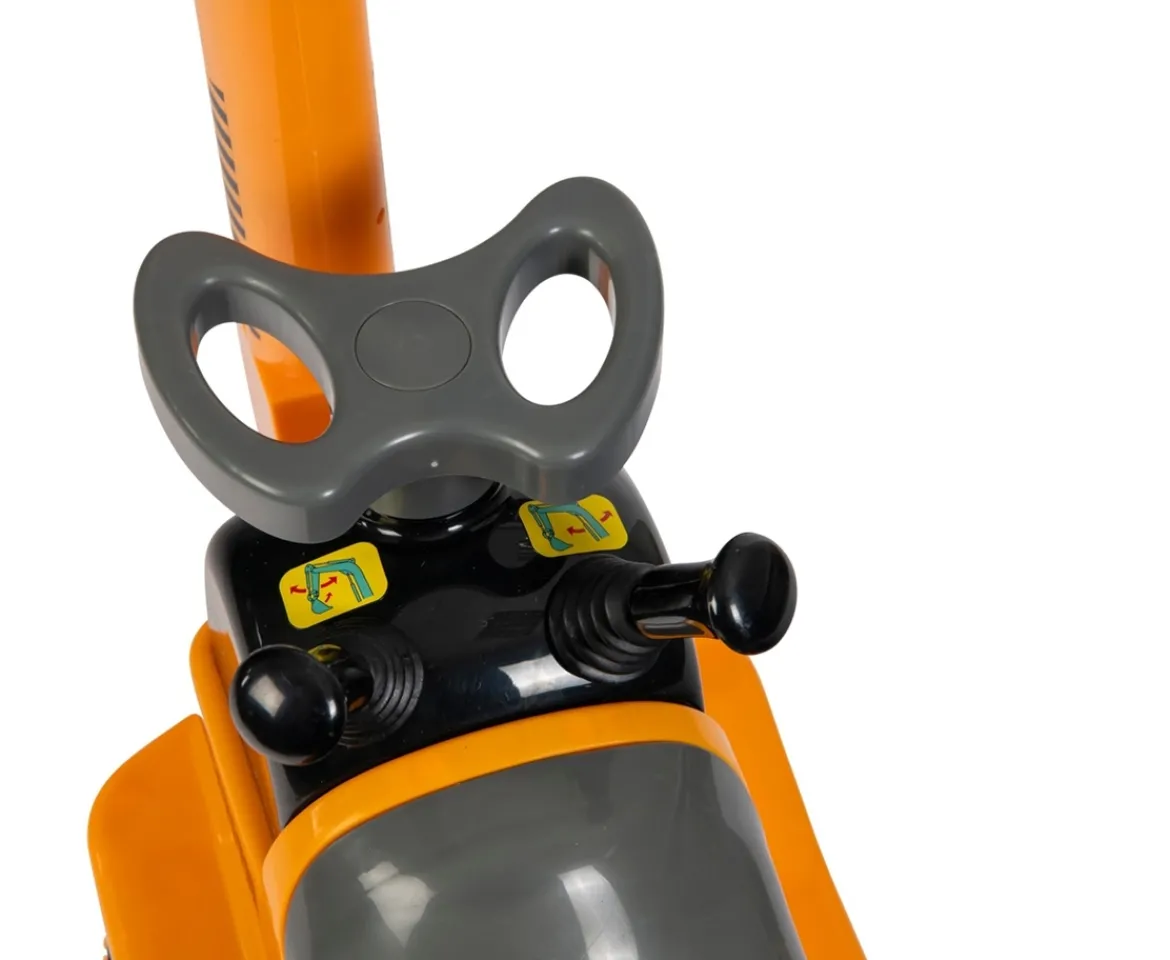 Ken Black Micro Excavator Ride On and Hard Hat| Tractors