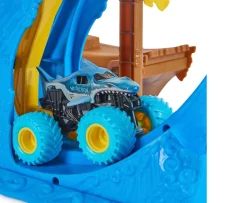 Ken Black Monster Jam Megalodon Loop of Doom Stunt Playset| Building & Vehicle Toys