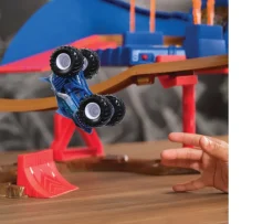 Ken Black Monster Jam Supercharge Speedway Playset| Building & Vehicle Toys