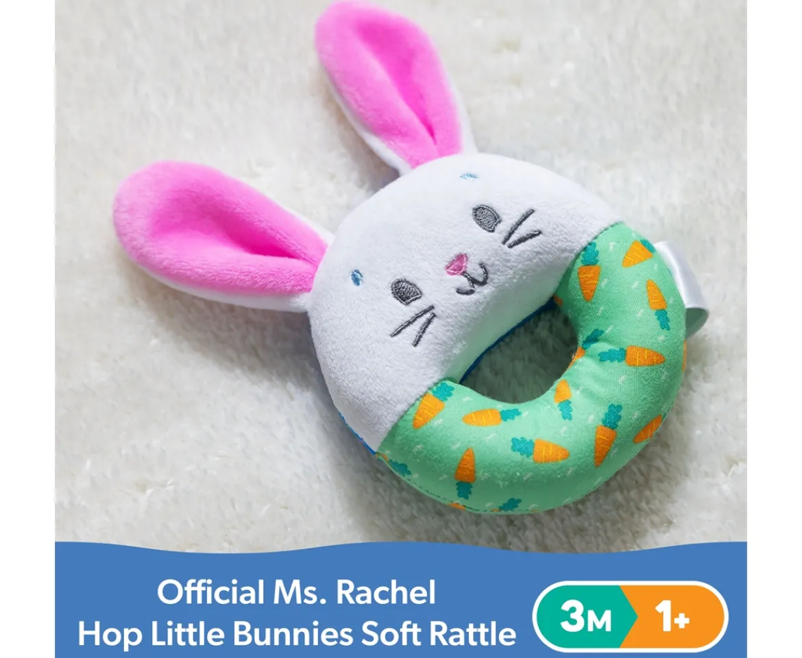 Ken Black Ms Rachel Hop Little Bunnies Soft Rattle| Preschool & Electronic Learning