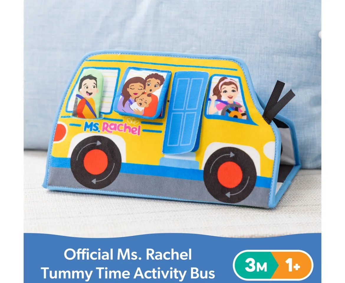 Ken Black Ms. Rachel Tummy Time Activity Bus| Preschool & Electronic Learning