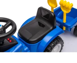 Ken Black New Holland T7 Tractor Ride On with Trailer| Tractors|Pedal & Foot To Floor Ride Ons