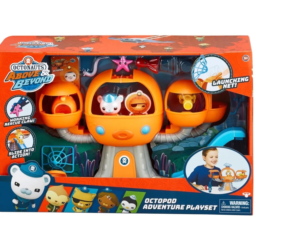 Ken Black Octonauts Above & Beyond Octopod 6 Piece Playset| Preschool & Electronic Learning