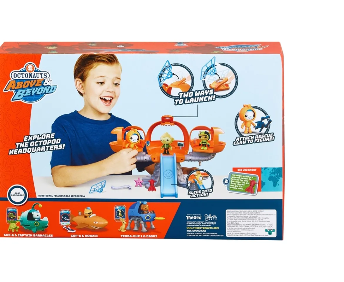 Ken Black Octonauts Above & Beyond Octopod 6 Piece Playset| Preschool & Electronic Learning