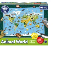 Ken Black Orchard Toys Animal World 150 Piece Jigsaw Puzzle| Orchard Toys|Board Games