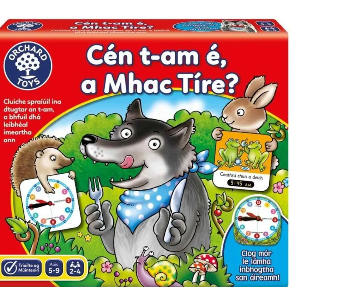 Ken Black Orchard Toys What's the time Mr. Wolf - Irish Version| Orchard Toys|Puzzles
