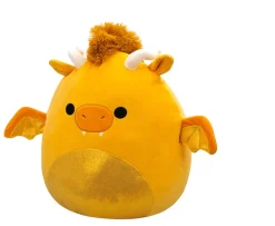 Ken Black Original Squishmallows 16-Inch Mister the Gold Dragon| Squishmallows|Soft Toys