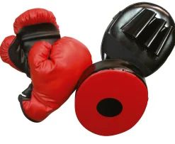 Ken Black 8oz Boxing Gloves and Punching Mitt| Sports