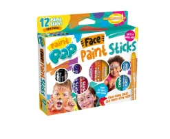 Ken Black Paint Pop 12 pack of Face paints| Art & Crafts