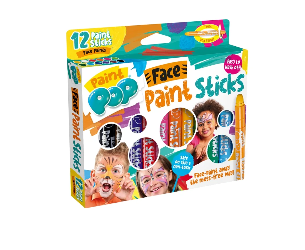 Ken Black Paint Pop 12 pack of Face paints| Art & Crafts