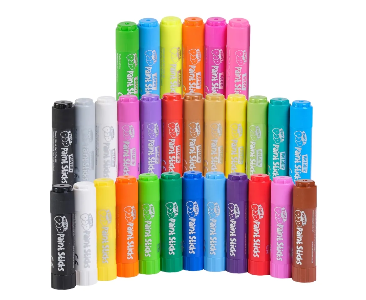 Ken Black Paint Pop Giant Storage Tube (30 sticks)| Art & Crafts