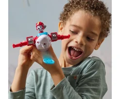 Ken Black PAW Patrol: Air Rescue Marshall Action Figure & Hero Hydro Plane Toy with Projectile Launcher| Preschool & Electronic Learning